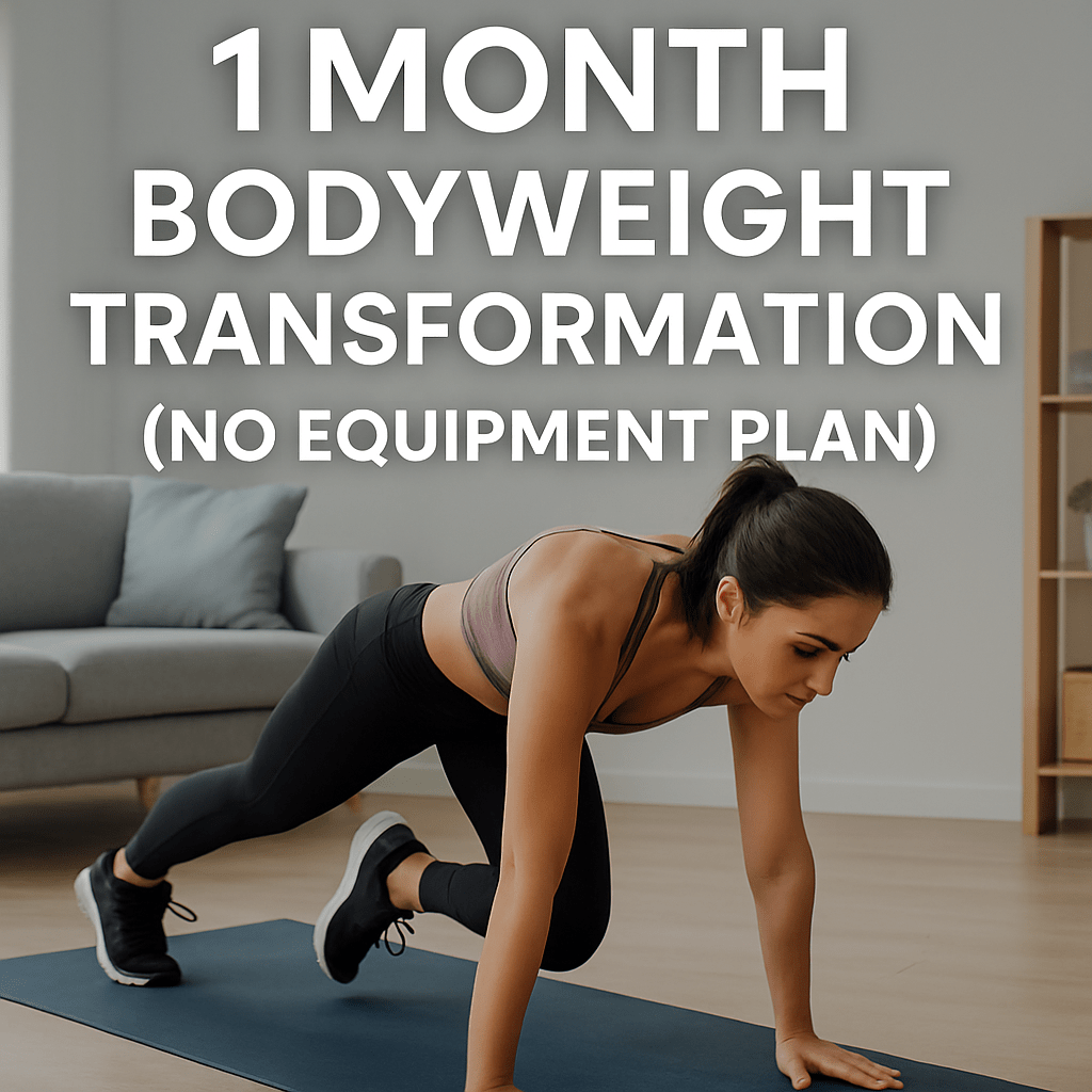1 month bodyweight transformation