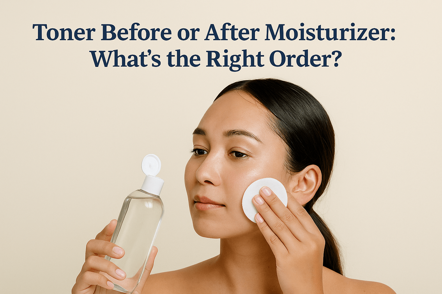 toner before or after moisturizer