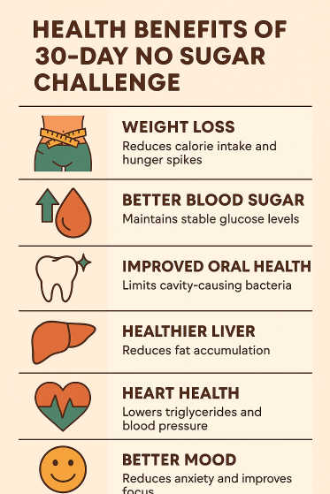 Benefits of a 30-Day No Sugar Challenge